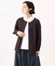 NHTJD13290 GIANNI LO GIUDICE(小さいサイズ)(メゾン ドゥ サンク) [日本製]コットンカットジャガードライトジャケット グリーン