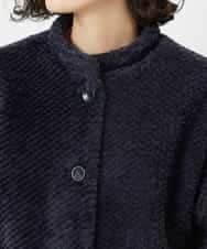 NHUAE21490 GIANNI LO GIUDICE(小さいサイズ)(メゾン ドゥ サンク) ボアタフタキルトコート ネイビー