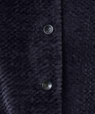 NHUAE21490 GIANNI LO GIUDICE(小さいサイズ)(メゾン ドゥ サンク) ボアタフタキルトコート ネイビー