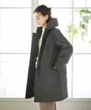 NHUAE30720 GIANNI LO GIUDICE(小さいサイズ)(メゾン ドゥ サンク) シャドードットジャガードダウンコート カーキ