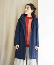 NHUAE30720 GIANNI LO GIUDICE(小さいサイズ)(メゾン ドゥ サンク) シャドードットジャガードダウンコート ネイビー