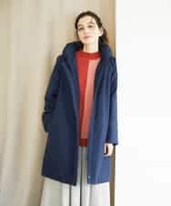 NHUAE30720 GIANNI LO GIUDICE(小さいサイズ)(メゾン ドゥ サンク) シャドードットジャガードダウンコート ネイビー