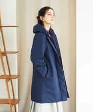 NHUAE30720 GIANNI LO GIUDICE(小さいサイズ)(メゾン ドゥ サンク) シャドードットジャガードダウンコート ネイビー