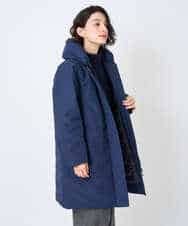 NHUAE30720 GIANNI LO GIUDICE(小さいサイズ)(メゾン ドゥ サンク) シャドードットジャガードダウンコート ネイビー