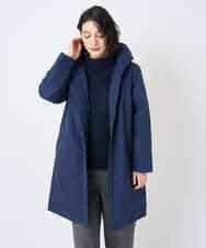 NHUAE30720 GIANNI LO GIUDICE(小さいサイズ)(メゾン ドゥ サンク) シャドードットジャガードダウンコート ネイビー