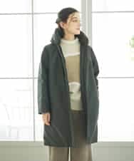 NHUAE30720 GIANNI LO GIUDICE(小さいサイズ)(メゾン ドゥ サンク) シャドードットジャガードダウンコート ネイビー