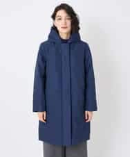 NHUAE30720 GIANNI LO GIUDICE(小さいサイズ)(メゾン ドゥ サンク) シャドードットジャガードダウンコート ネイビー