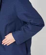 NHUAE30720 GIANNI LO GIUDICE(小さいサイズ)(メゾン ドゥ サンク) シャドードットジャガードダウンコート ネイビー