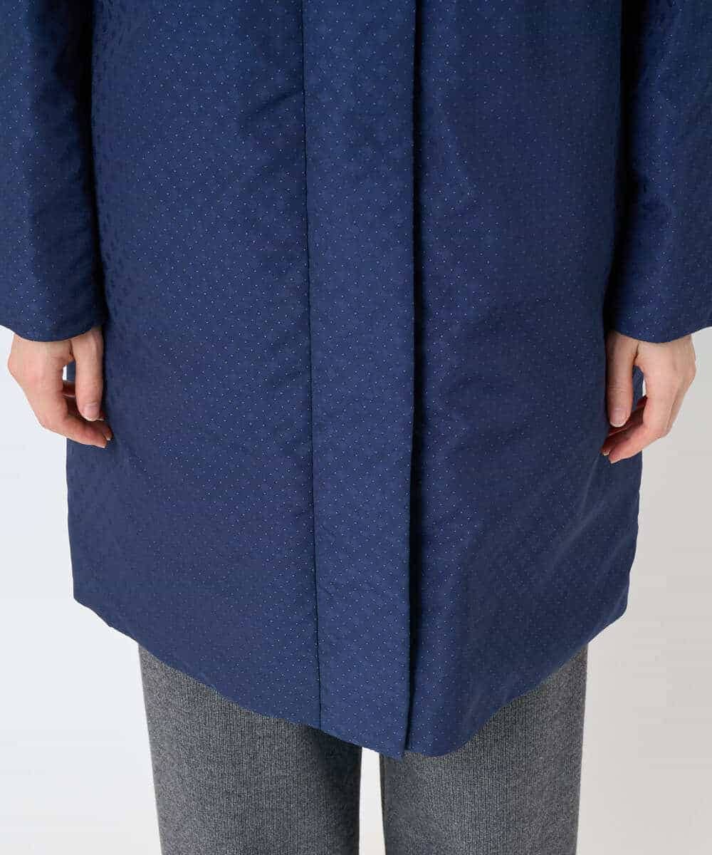 NHUAE30720 GIANNI LO GIUDICE(小さいサイズ)(メゾン ドゥ サンク) シャドードットジャガードダウンコート ネイビー