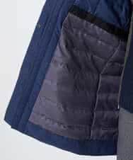 NHUAE30720 GIANNI LO GIUDICE(小さいサイズ)(メゾン ドゥ サンク) シャドードットジャガードダウンコート ネイビー