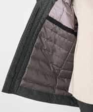 NHUAE30720 GIANNI LO GIUDICE(小さいサイズ)(メゾン ドゥ サンク) シャドードットジャガードダウンコート ネイビー