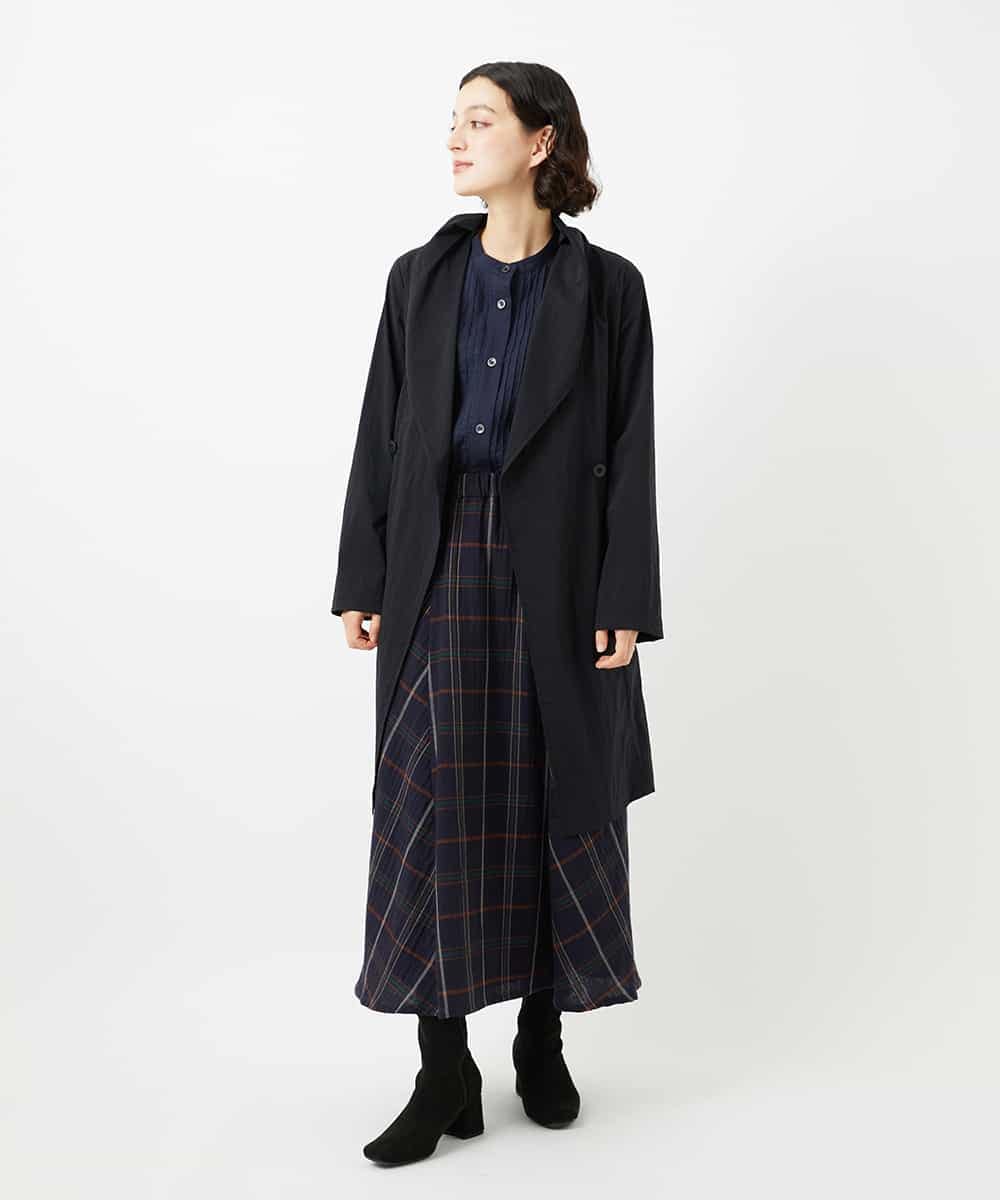 NHUAF82390 GIANNI LO GIUDICE(小さいサイズ)(メゾン ドゥ サンク) ナイロンストレッチライト羽織 ベージュ