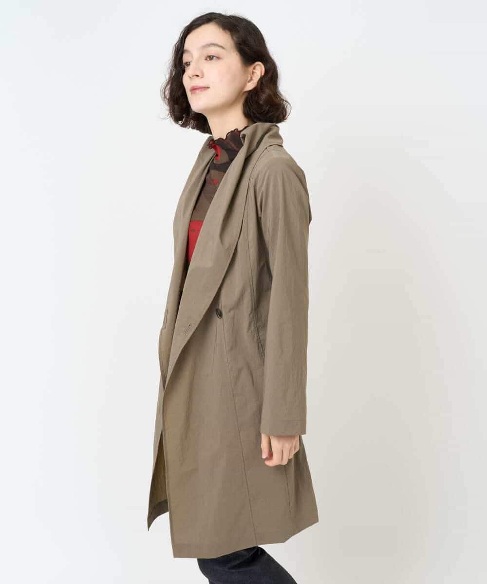 NHUAF82390 GIANNI LO GIUDICE(小さいサイズ)(メゾン ドゥ サンク) ナイロンストレッチライト羽織 ベージュ