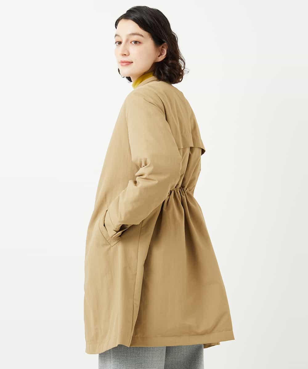 NHUAF84490 GIANNI LO GIUDICE(小さいサイズ)(メゾン ドゥ サンク) ナイロンタスランダウンコート ベージュ