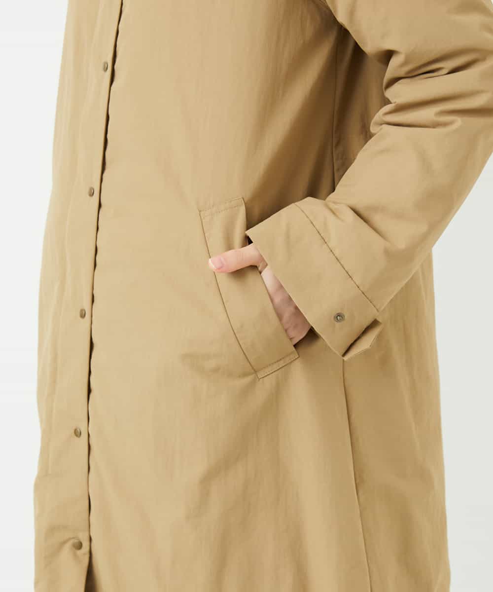 NHUAF84490 GIANNI LO GIUDICE(小さいサイズ)(メゾン ドゥ サンク) ナイロンタスランダウンコート ベージュ