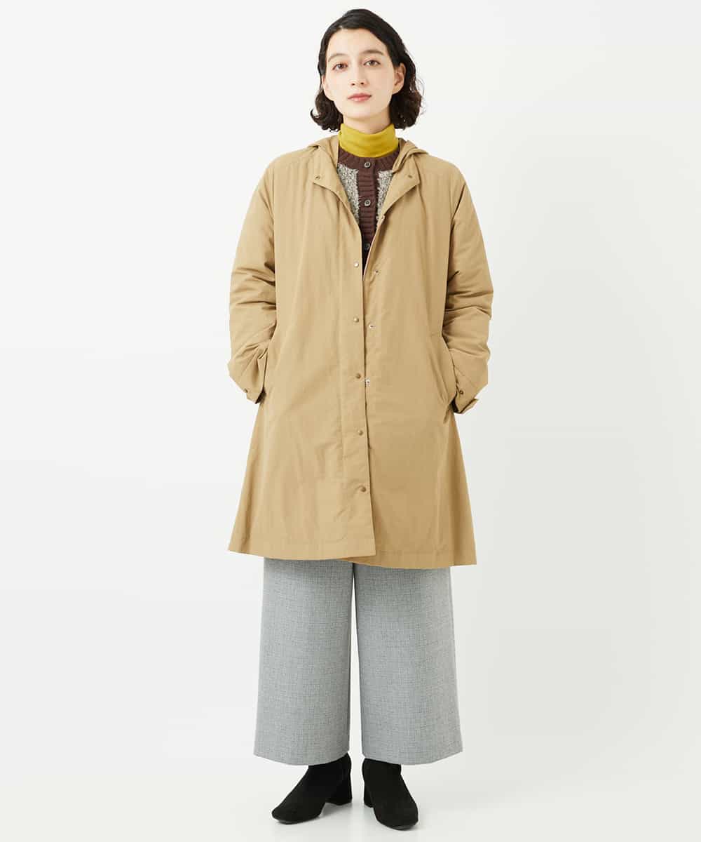 NHUAF84490 GIANNI LO GIUDICE(小さいサイズ)(メゾン ドゥ サンク) ナイロンタスランダウンコート ベージュ