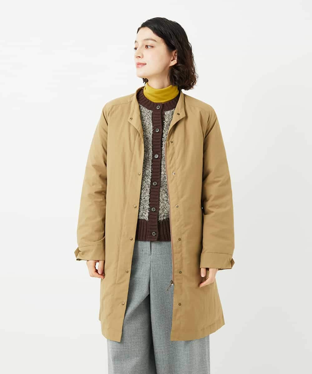 NHUAF84490 GIANNI LO GIUDICE(小さいサイズ)(メゾン ドゥ サンク) ナイロンタスランダウンコート ベージュ