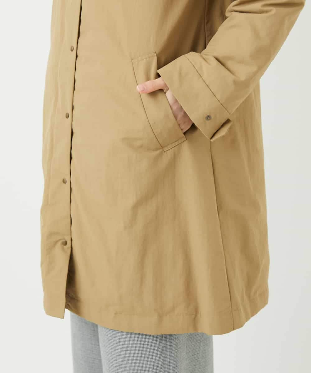 NHUAF84490 GIANNI LO GIUDICE(小さいサイズ)(メゾン ドゥ サンク) ナイロンタスランダウンコート ベージュ