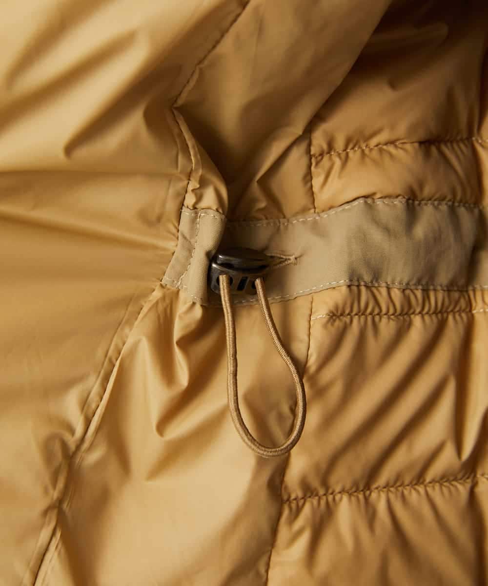 NHUAF84490 GIANNI LO GIUDICE(小さいサイズ)(メゾン ドゥ サンク) ナイロンタスランダウンコート ベージュ