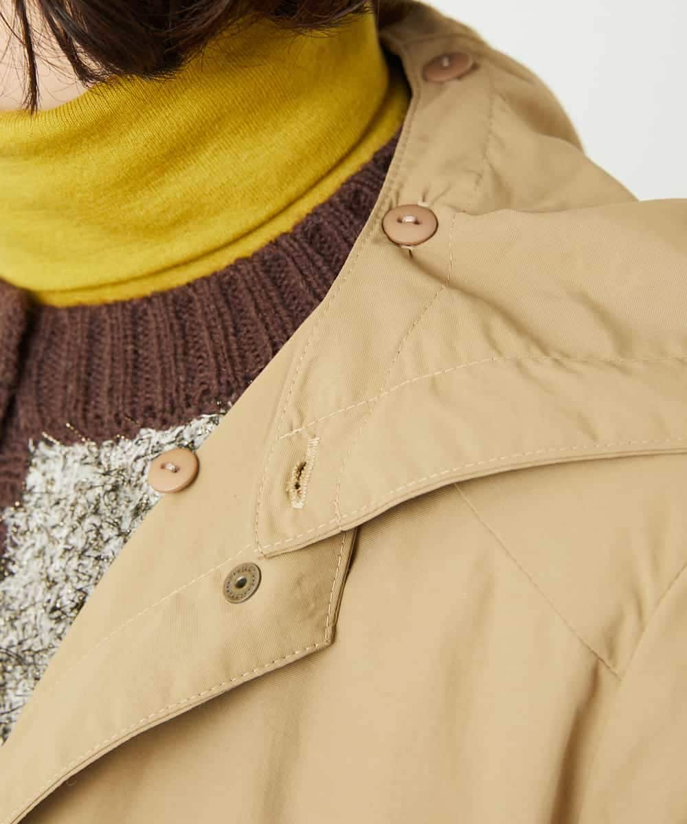 NHUAF84490 GIANNI LO GIUDICE(小さいサイズ)(メゾン ドゥ サンク) ナイロンタスランダウンコート ベージュ