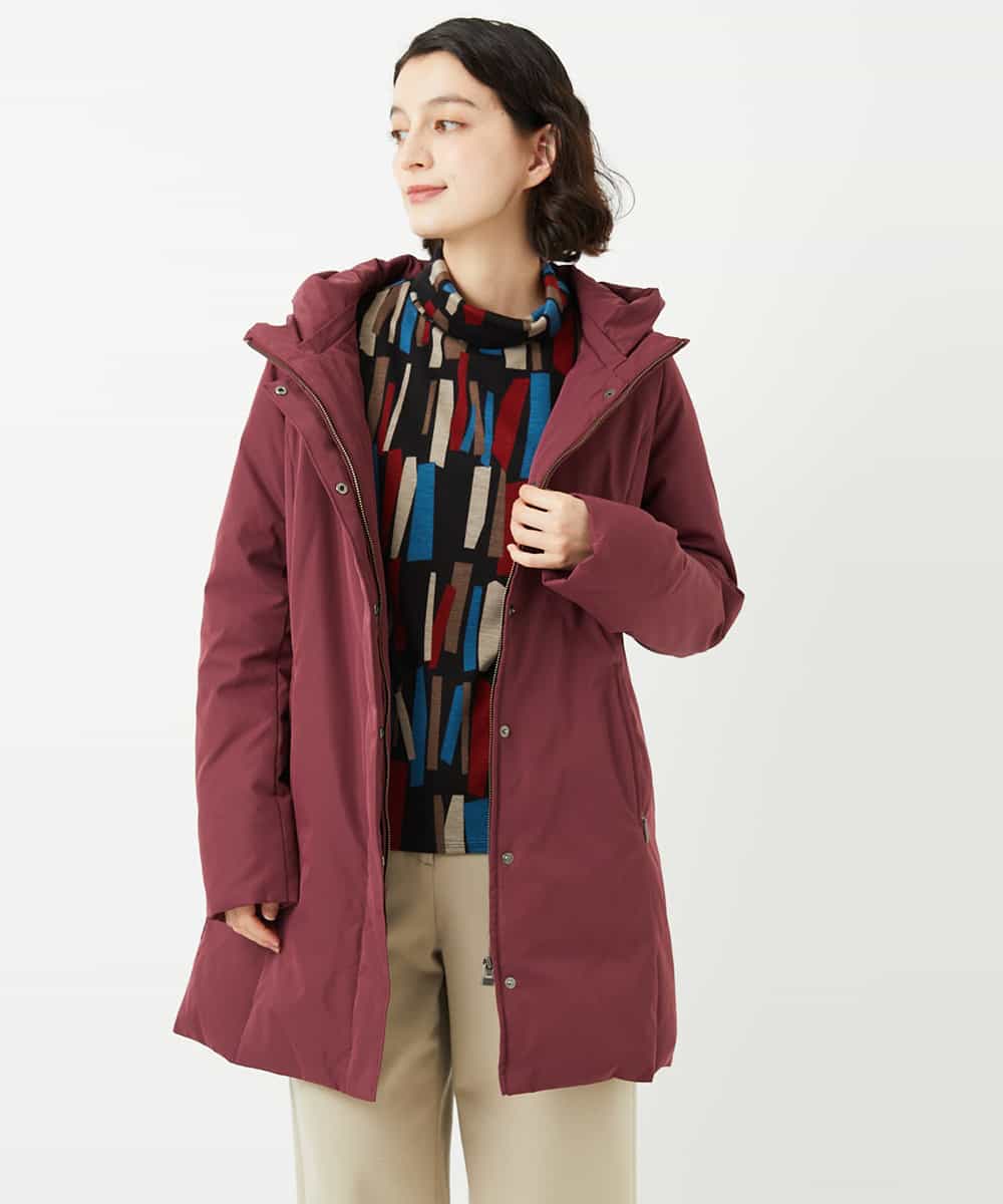 NHUAF85590 GIANNI LO GIUDICE(小さいサイズ)(メゾン ドゥ サンク) ストレッチタフタダウンコート ベージュ