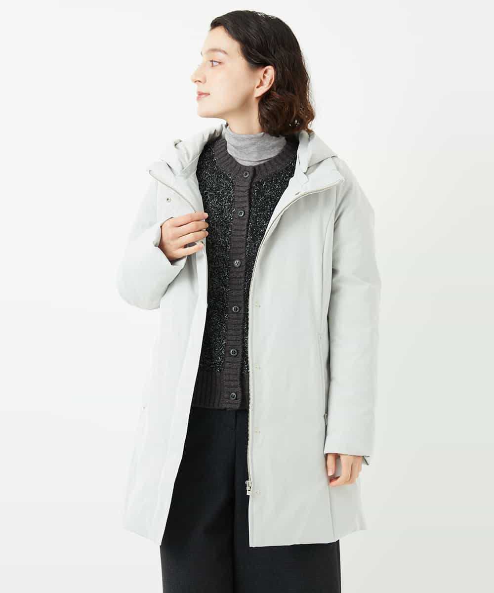 NHUAF85590 GIANNI LO GIUDICE(小さいサイズ)(メゾン ドゥ サンク) ストレッチタフタダウンコート ベージュ