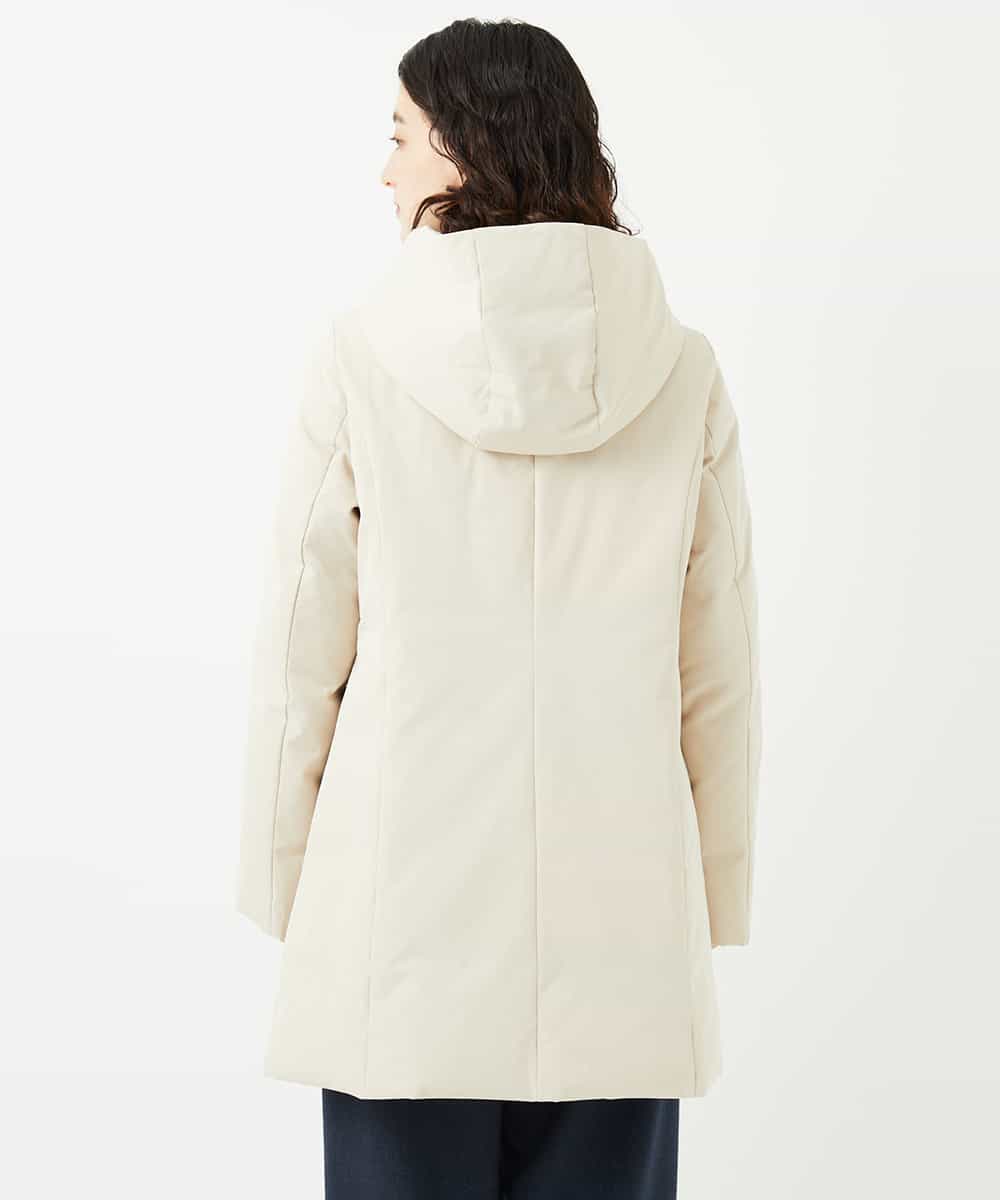 NHUAF85590 GIANNI LO GIUDICE(小さいサイズ)(メゾン ドゥ サンク) ストレッチタフタダウンコート ベージュ