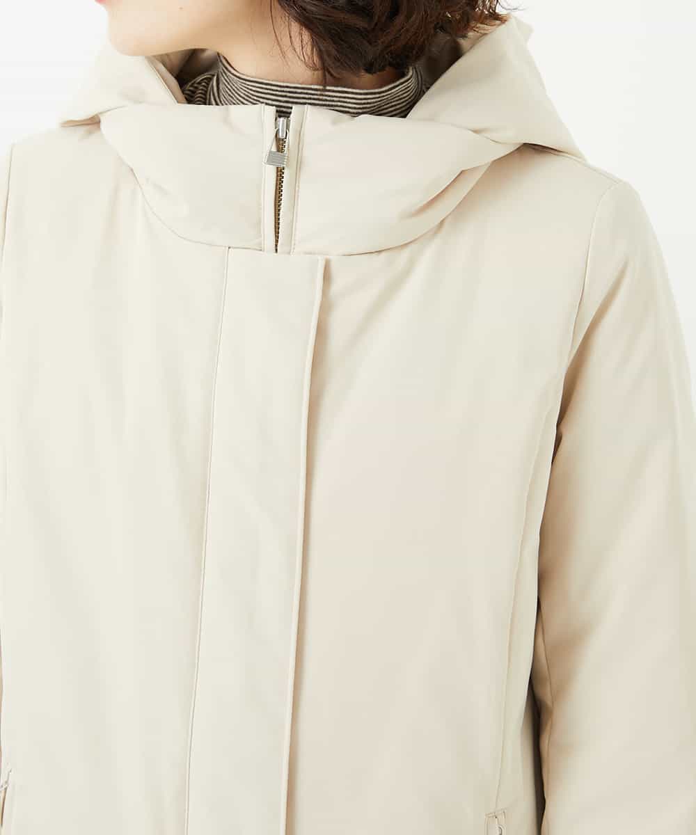 NHUAF85590 GIANNI LO GIUDICE(小さいサイズ)(メゾン ドゥ サンク) ストレッチタフタダウンコート ベージュ