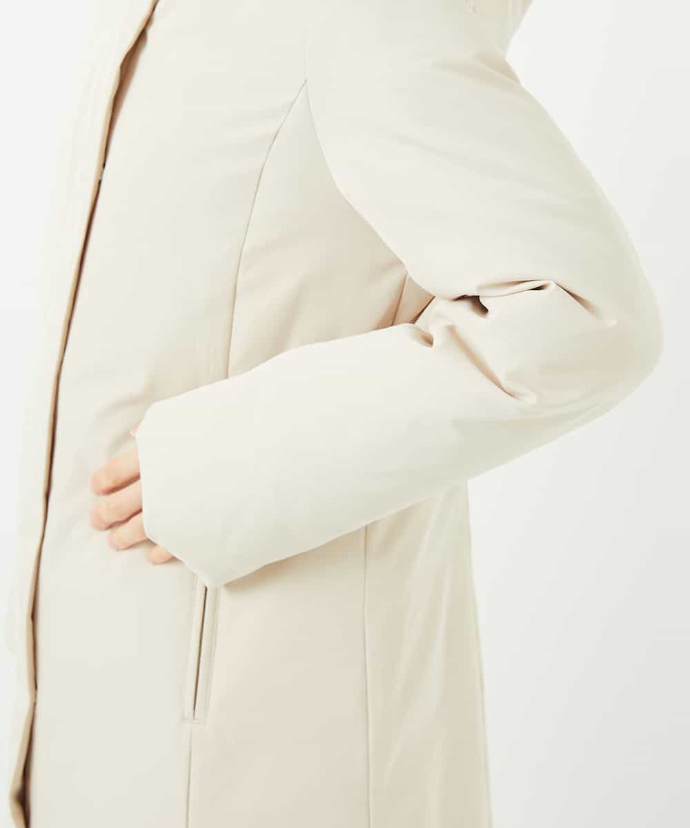 NHUAF85590 GIANNI LO GIUDICE(小さいサイズ)(メゾン ドゥ サンク) ストレッチタフタダウンコート ベージュ
