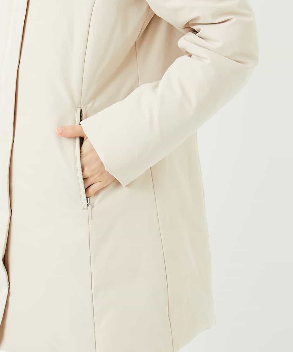 NHUAF85590 GIANNI LO GIUDICE(小さいサイズ)(メゾン ドゥ サンク) ストレッチタフタダウンコート ベージュ