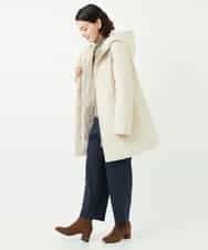 NHUAF85590 GIANNI LO GIUDICE(小さいサイズ)(メゾン ドゥ サンク) ストレッチタフタダウンコート ベージュ