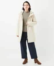 NHUAF85590 GIANNI LO GIUDICE(小さいサイズ)(メゾン ドゥ サンク) ストレッチタフタダウンコート ベージュ