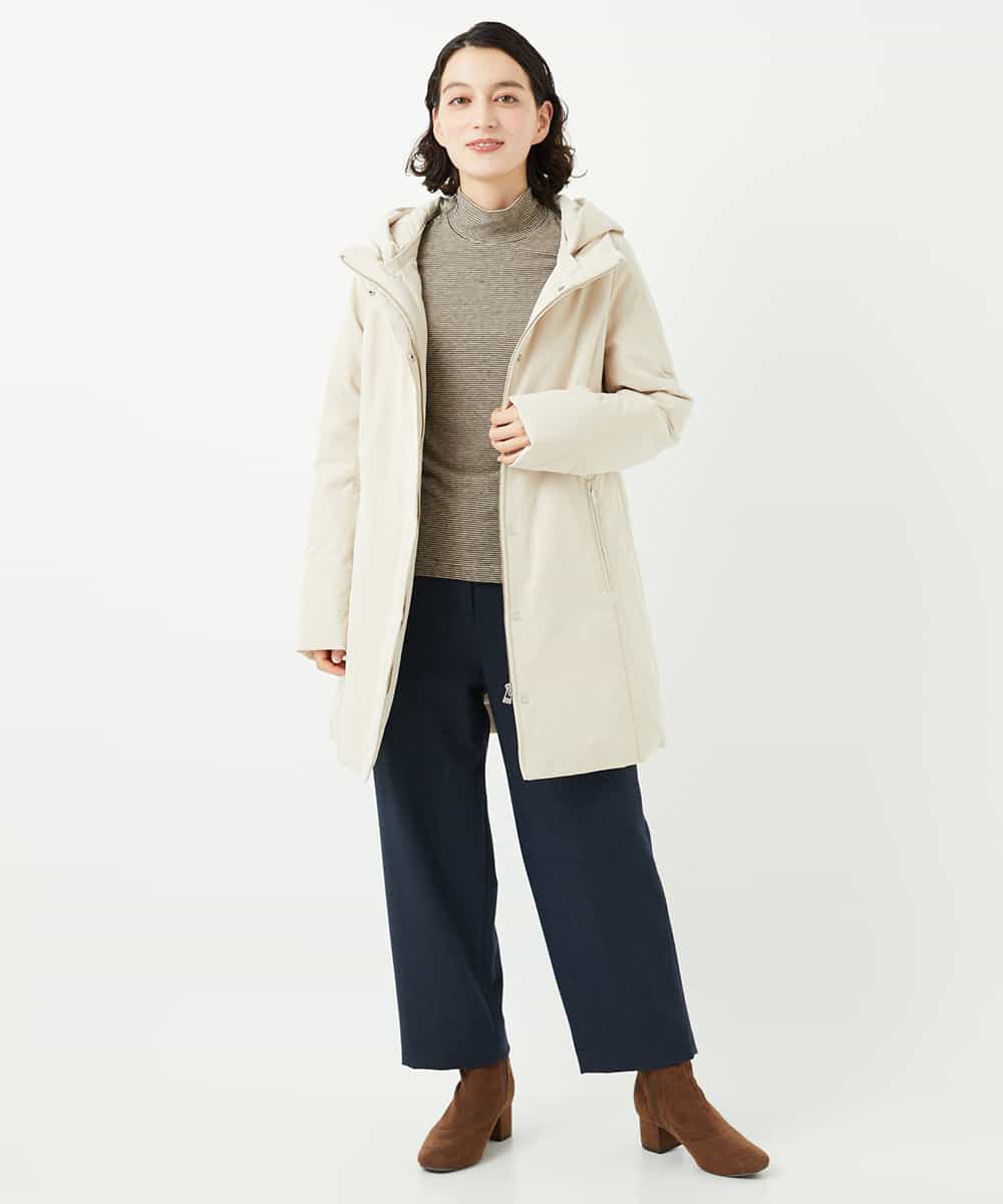 NHUAF85590 GIANNI LO GIUDICE(小さいサイズ)(メゾン ドゥ サンク) ストレッチタフタダウンコート ベージュ