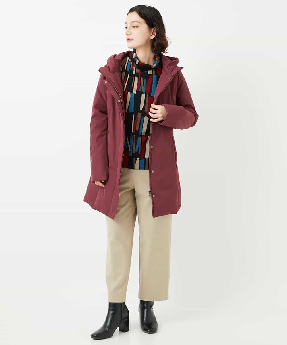 NHUAF85590 GIANNI LO GIUDICE(小さいサイズ)(メゾン ドゥ サンク) ストレッチタフタダウンコート ベージュ