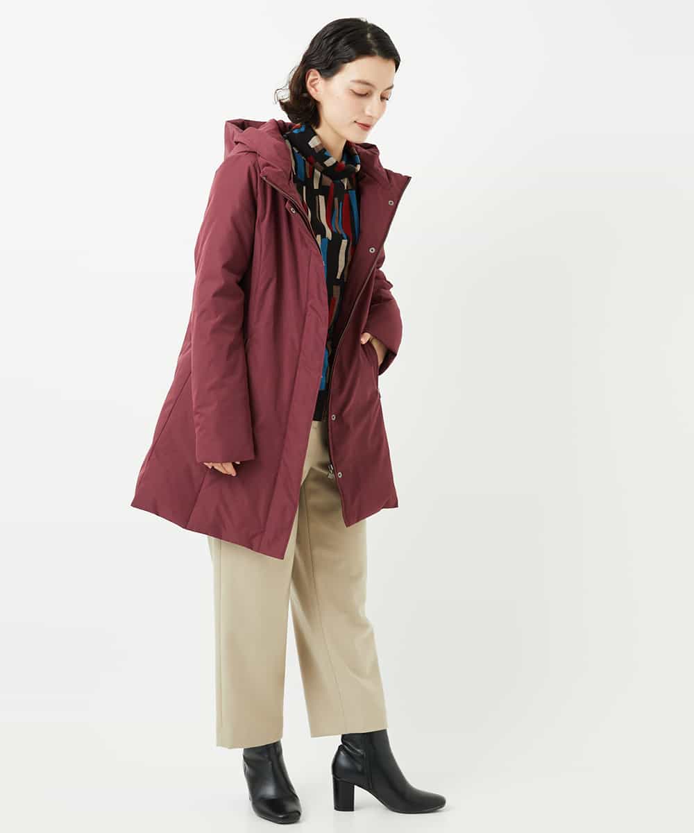 NHUAF85590 GIANNI LO GIUDICE(小さいサイズ)(メゾン ドゥ サンク) ストレッチタフタダウンコート ベージュ