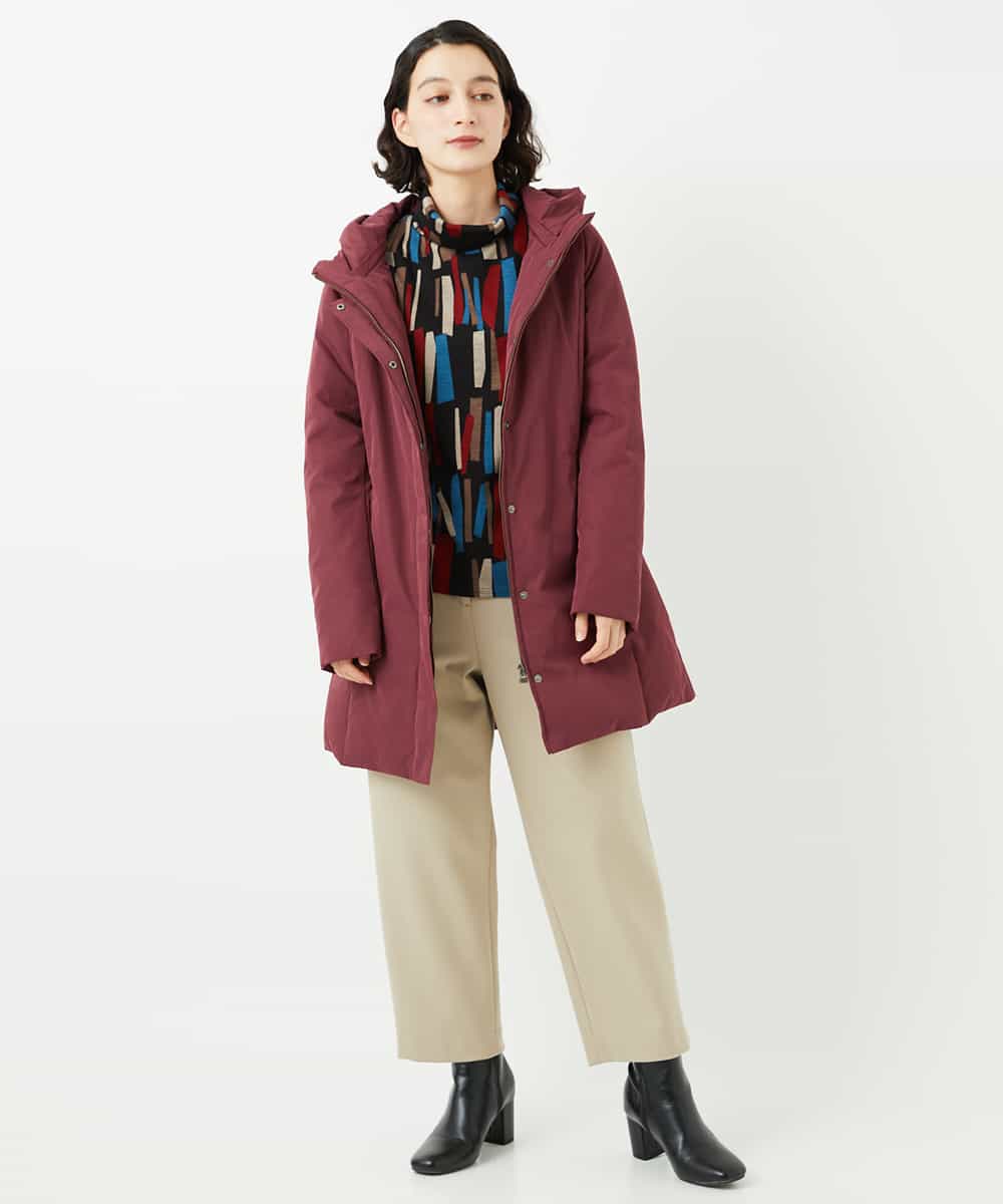 NHUAF85590 GIANNI LO GIUDICE(小さいサイズ)(メゾン ドゥ サンク) ストレッチタフタダウンコート ベージュ