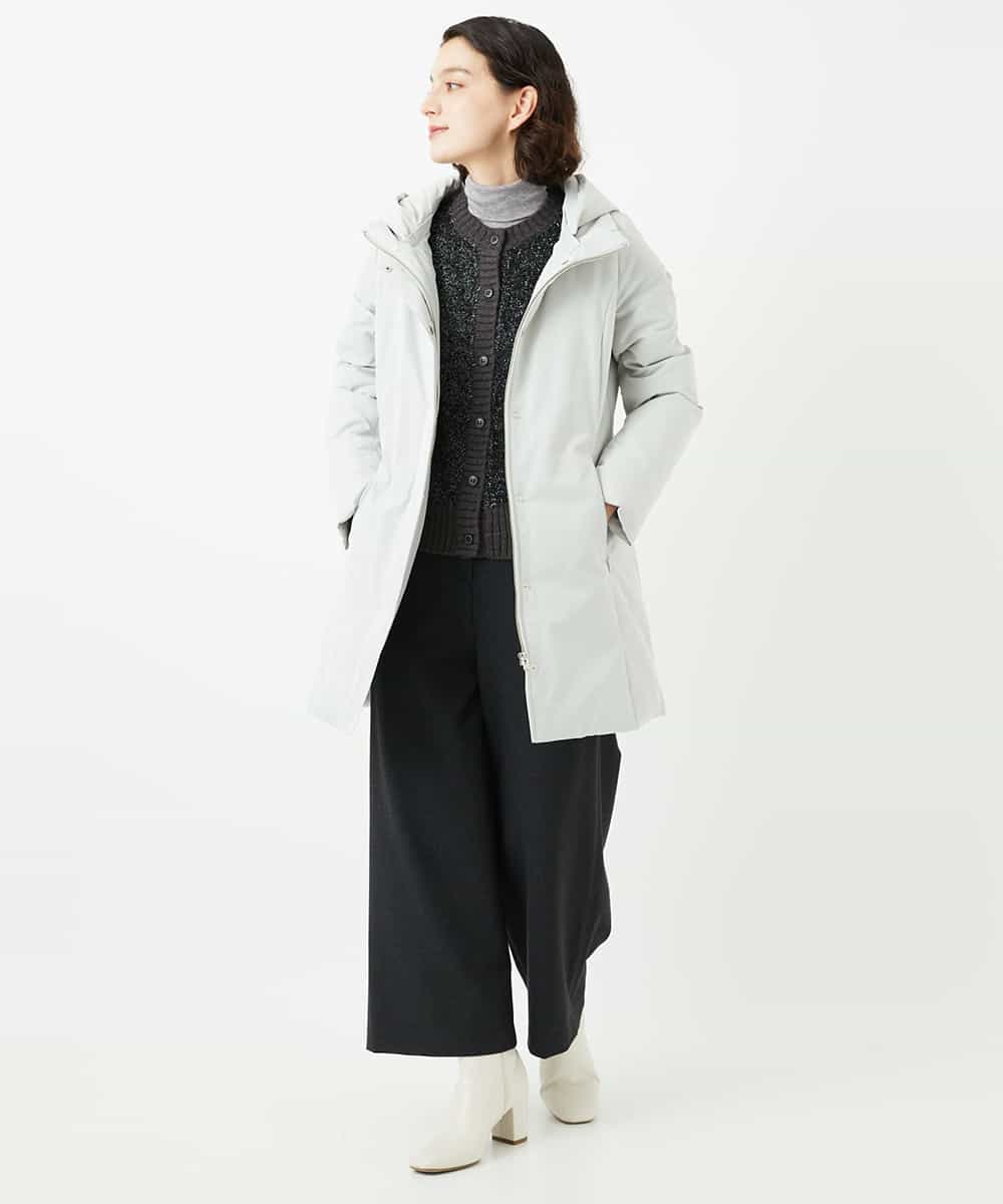 NHUAF85590 GIANNI LO GIUDICE(小さいサイズ)(メゾン ドゥ サンク) ストレッチタフタダウンコート ベージュ