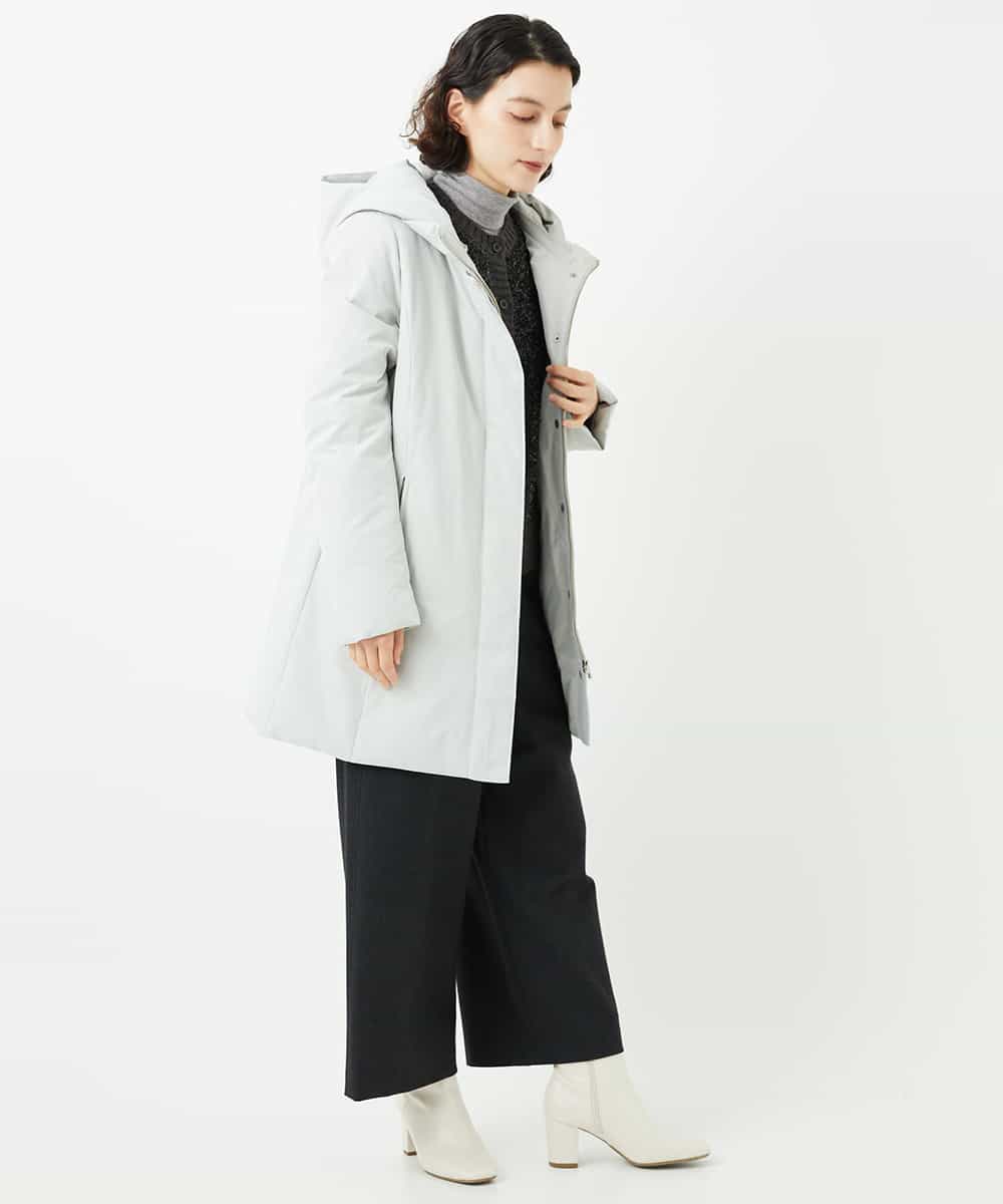 NHUAF85590 GIANNI LO GIUDICE(小さいサイズ)(メゾン ドゥ サンク) ストレッチタフタダウンコート ベージュ