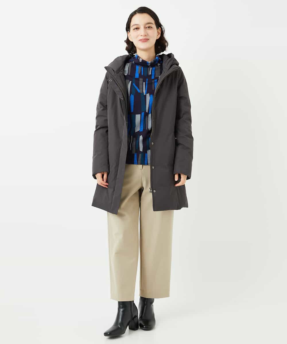 NHUAF85590 GIANNI LO GIUDICE(小さいサイズ)(メゾン ドゥ サンク) ストレッチタフタダウンコート ベージュ