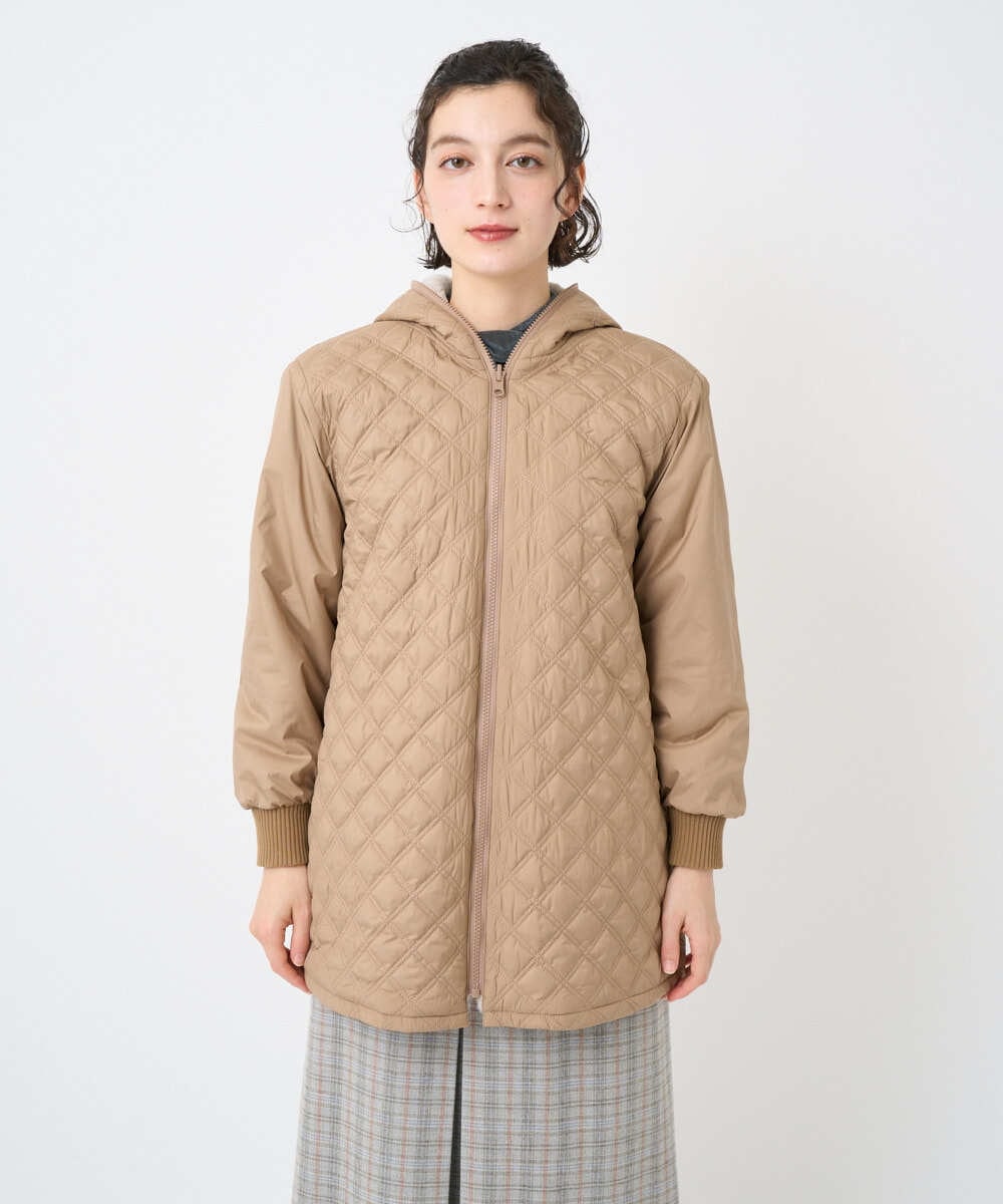 NHUAF91630 GIANNI LO GIUDICE(小さいサイズ)(メゾン ドゥ サンク) ボアライナー付き4wayコート ベージュ
