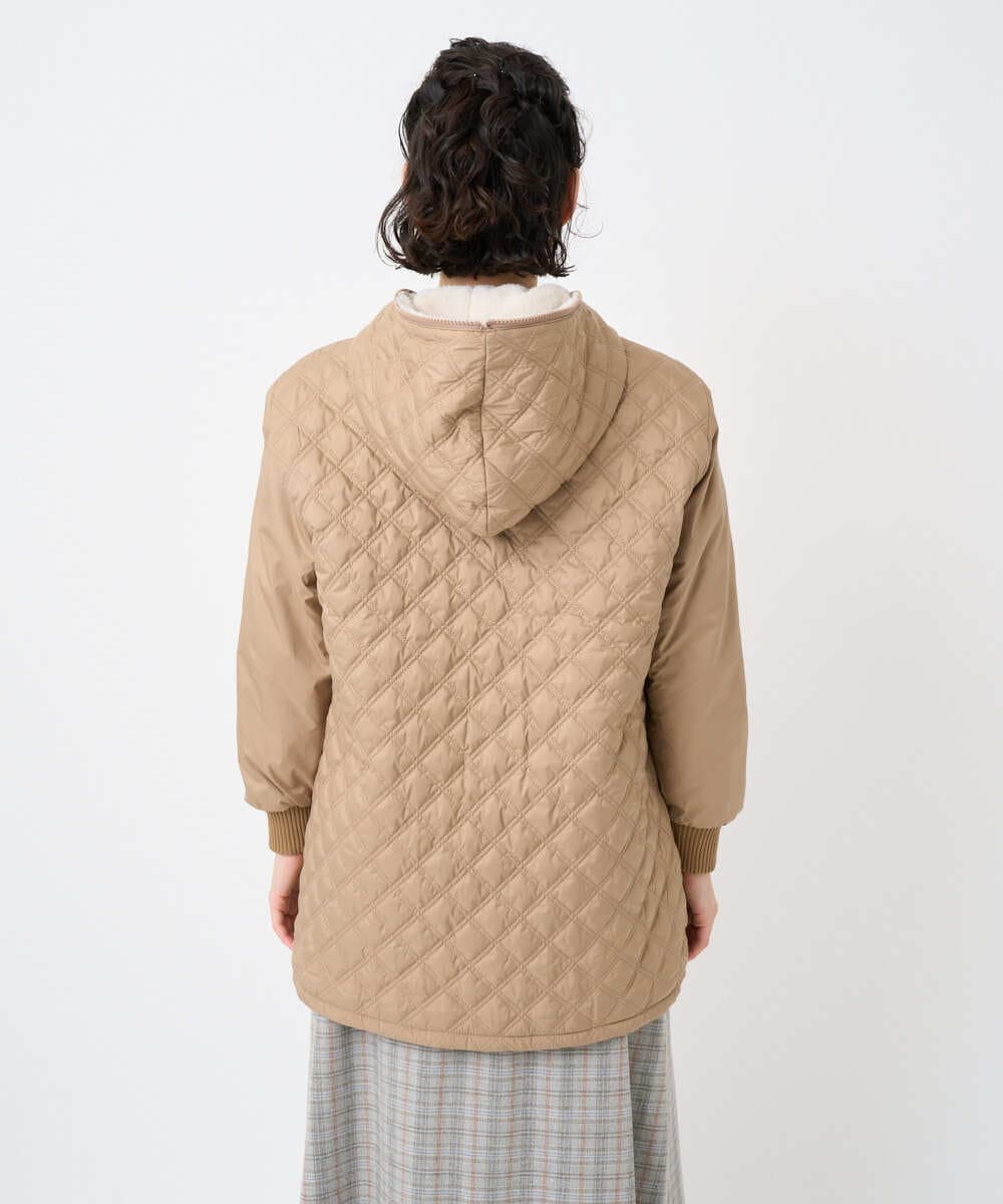 NHUAF91630 GIANNI LO GIUDICE(小さいサイズ)(メゾン ドゥ サンク) ボアライナー付き4wayコート ベージュ