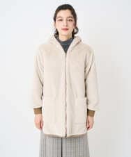 NHUAF91630 GIANNI LO GIUDICE(小さいサイズ)(メゾン ドゥ サンク) ボアライナー付き4wayコート ベージュ