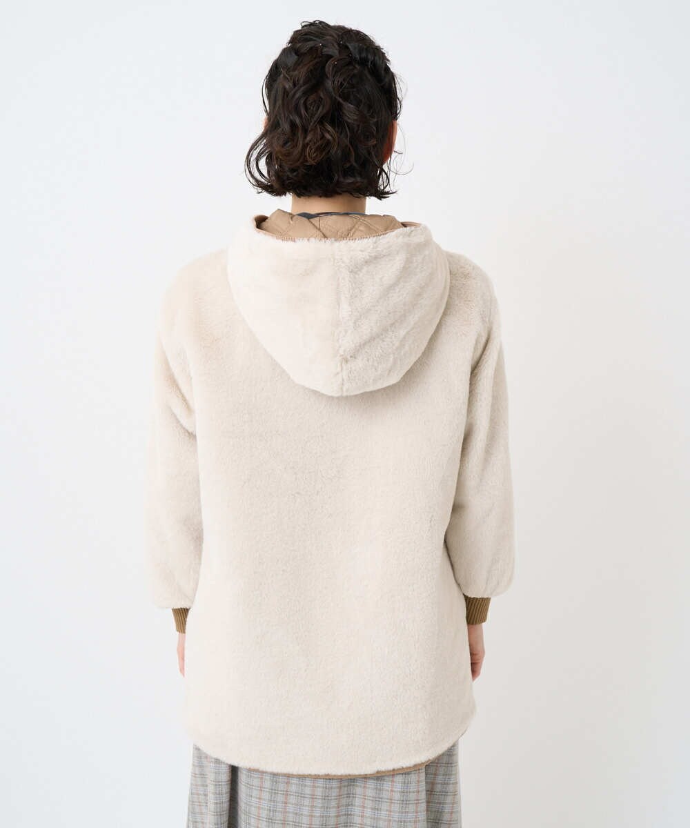 NHUAF91630 GIANNI LO GIUDICE(小さいサイズ)(メゾン ドゥ サンク) ボアライナー付き4wayコート ベージュ