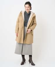 NHUAF91630 GIANNI LO GIUDICE(小さいサイズ)(メゾン ドゥ サンク) ボアライナー付き4wayコート ベージュ