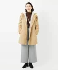 NHUAF91630 GIANNI LO GIUDICE(小さいサイズ)(メゾン ドゥ サンク) ボアライナー付き4wayコート ベージュ