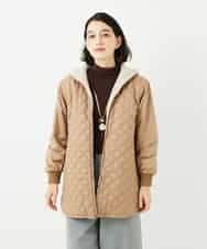 NHUAF91630 GIANNI LO GIUDICE(小さいサイズ)(メゾン ドゥ サンク) ボアライナー付き4wayコート ベージュ