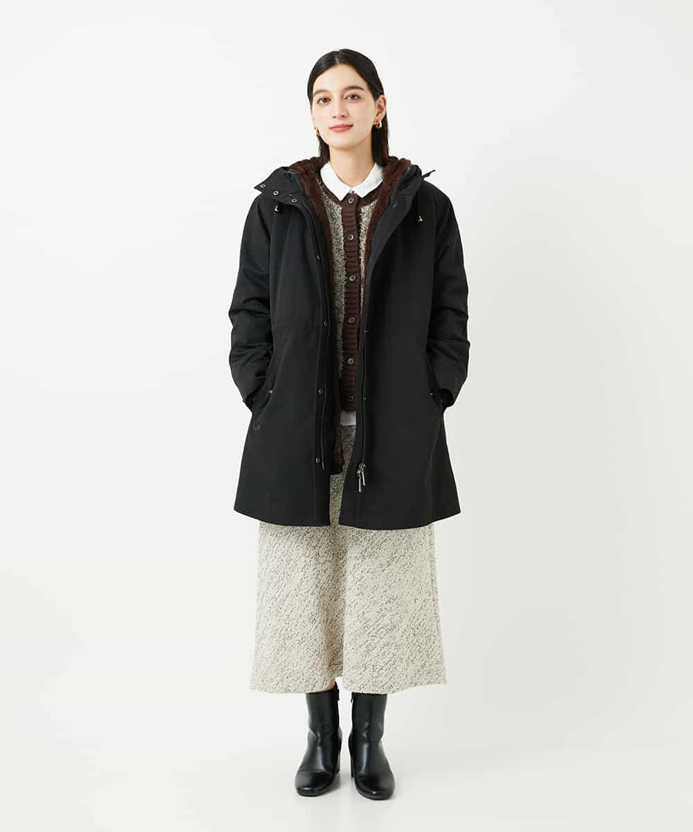 NHUAF91630 GIANNI LO GIUDICE(小さいサイズ)(メゾン ドゥ サンク) ボアライナー付き4wayコート ベージュ