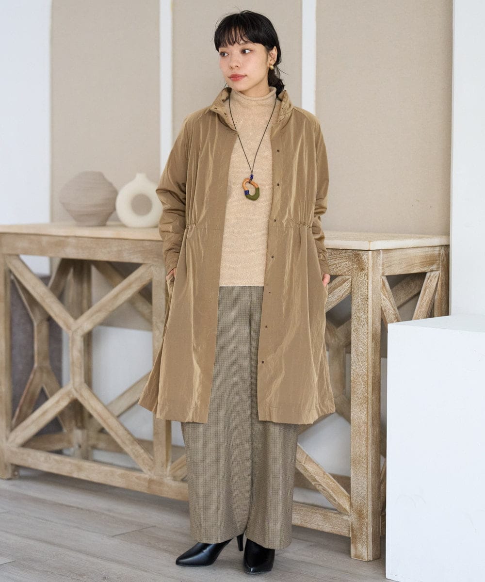 NHUAH41490 GIANNI LO GIUDICE(小さいサイズ)(メゾン ドゥ サンク) ヴィンテージタフタコート ベージュ