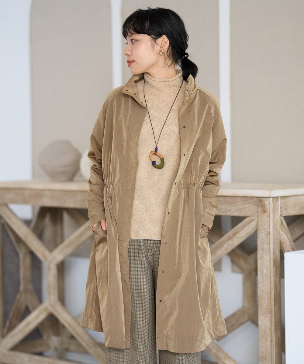 NHUAH41490 GIANNI LO GIUDICE(小さいサイズ)(メゾン ドゥ サンク) ヴィンテージタフタコート ベージュ