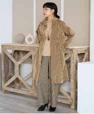 NHUAH41490 GIANNI LO GIUDICE(小さいサイズ)(メゾン ドゥ サンク) ヴィンテージタフタコート ベージュ